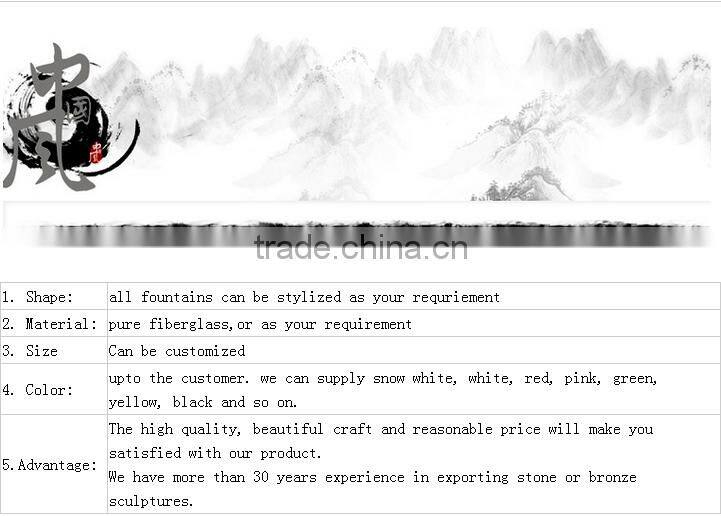 Latest design stylized all kinds of garden water fountains for sale,outdoor water fountains