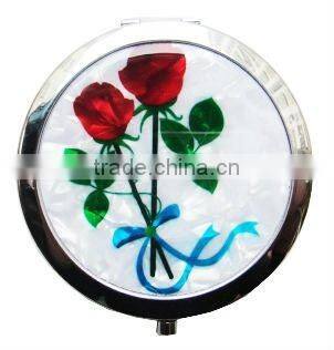 compact mirror with flower SCM016