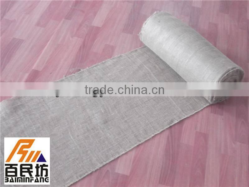 jute table runner burlap fabric nature color customized size