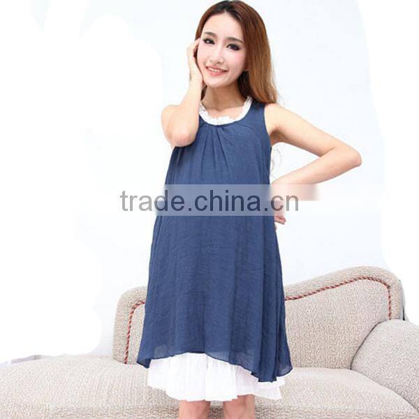 2014 new arrival Maternity summer dress pregnant dress maternity clothing