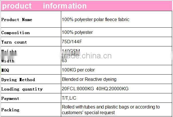 china factory wholesale Soft Hand Feel pig polar fleece fabric