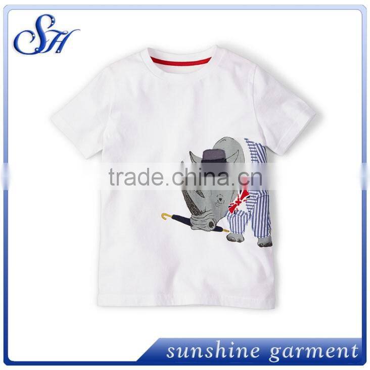 100% cotton wholesale yellow kids t-shirts