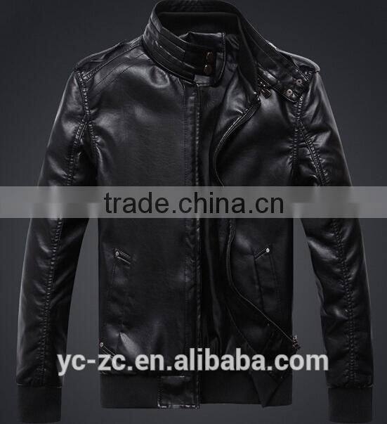 zipper cheaper high quality motorcycle leather jackets for men