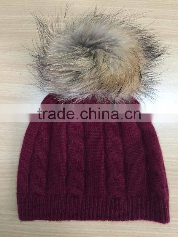 Unique fleck effect funky winter knitted wool hat