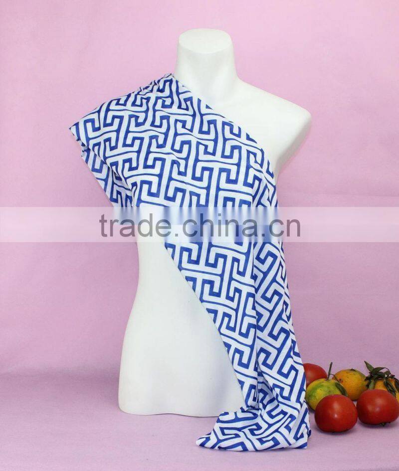 2017 fashion spring cotton greek key scarf women petti scarf