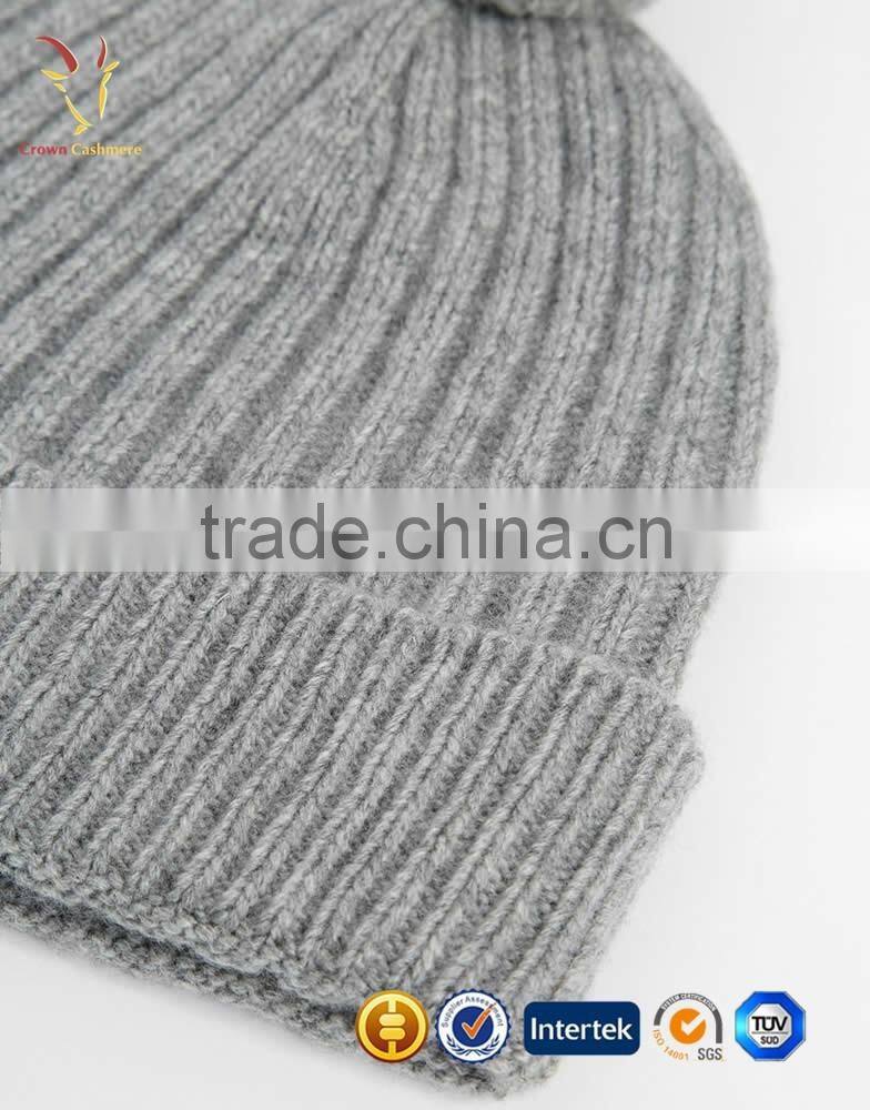 Custom Knitted Pom Beanie hat,Warm Winter Knitted Beanie Hat