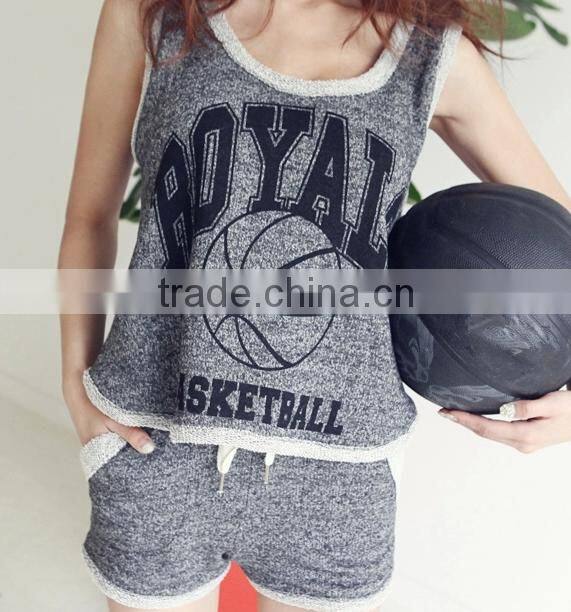 new design custom cotton/polyester women basketball jersey