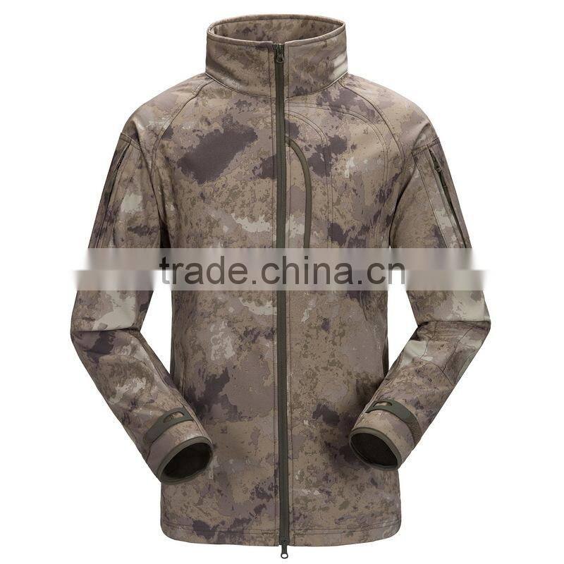 100% Softshell Warm Up Fashion Waterproof Softshell Jacket with Zipper
