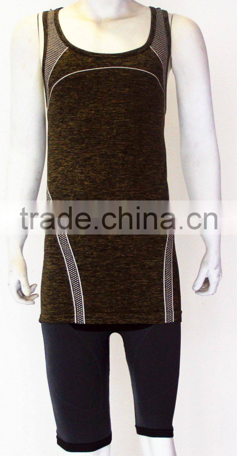 latest fashion seamless mens tank top
