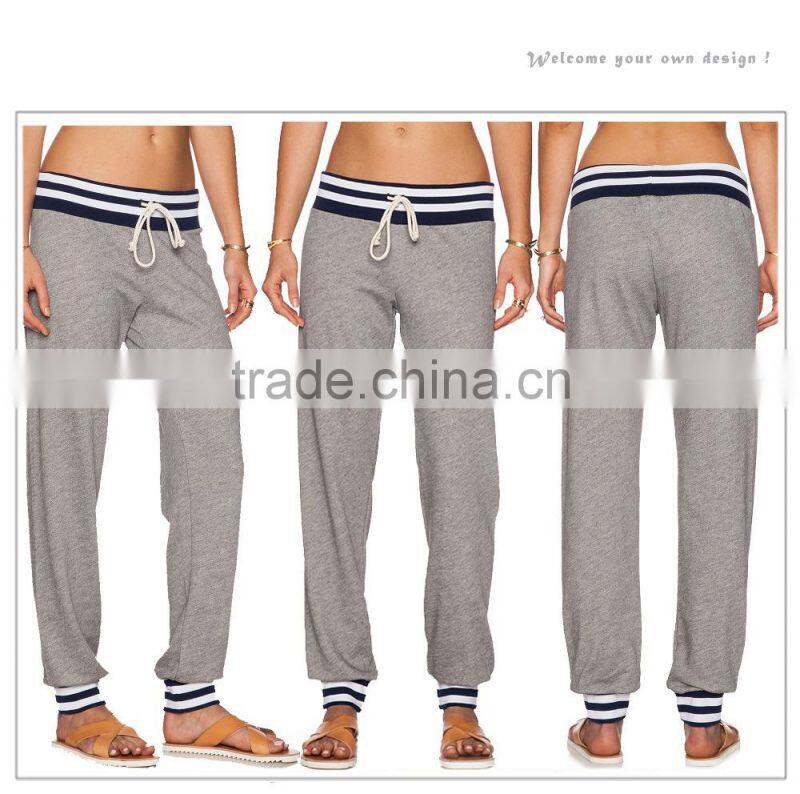 Cheap Girls Long Loose and Comfortable Sports Trousers Running Pants Cotton