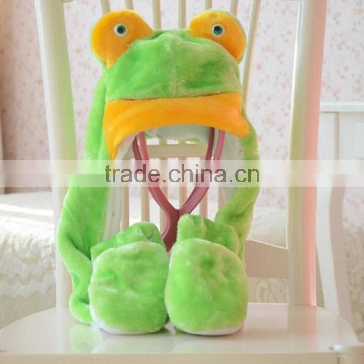 newest style customized soft plush animal hat for winter