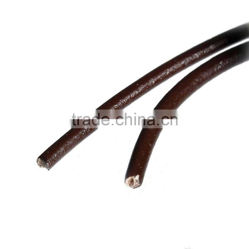 Wholesale High Quality 3mm Dark Brown Cowhide Leather Jewelry Cord Rope