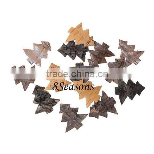 Natural Christmas Tree Birch Bark Ornaments Embellishments Findings