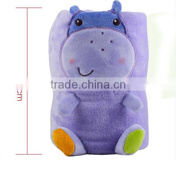 soft knit baby animal receiving blanket whosale made in china
