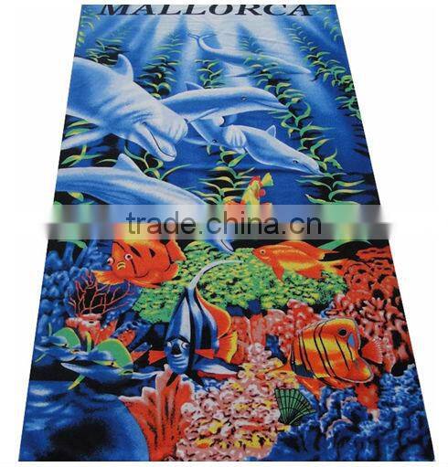 microfiber suede printing beach towel