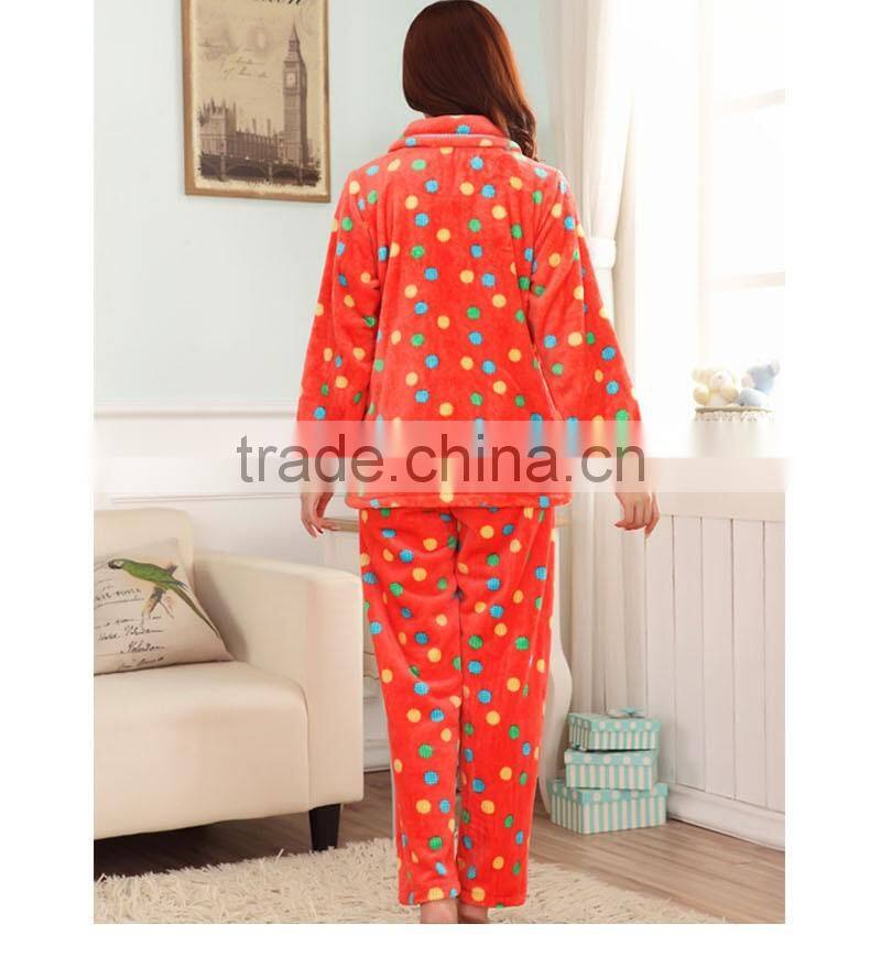 Type simple design high quality thick polyester fleece bathrobe for Women