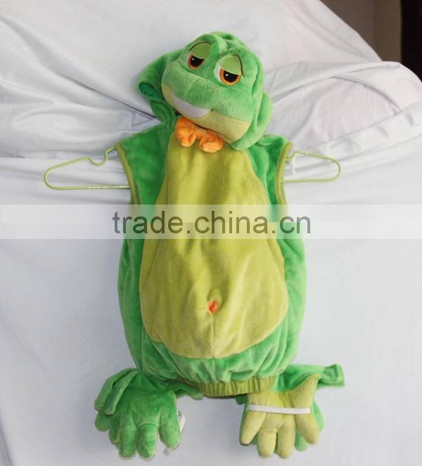 factory supply frog animal shaped plush stage performance vest for kids