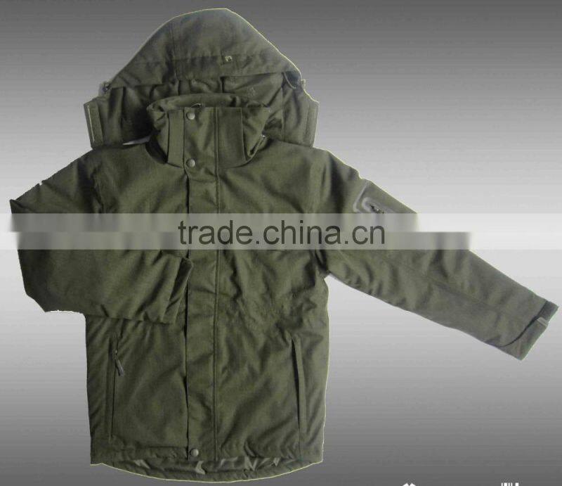 2016 Green Waterproof Woodland Winter Men Jacket
