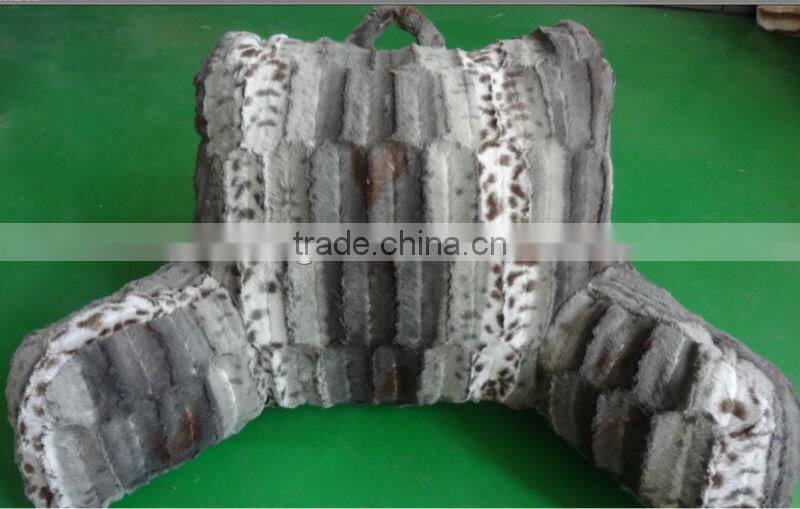 Super soft animal pv plush bed rest