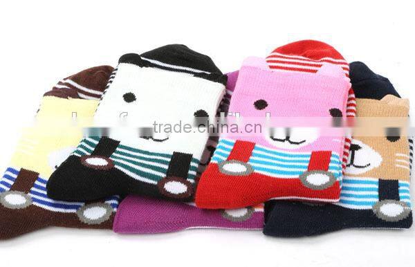 women cute bear cotton socks