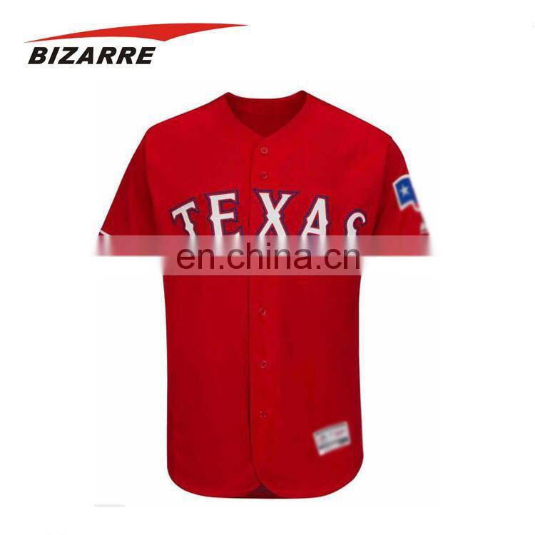 Wuhan Bizarre Sports custom mens fashion shirt baseball jersey with your designs