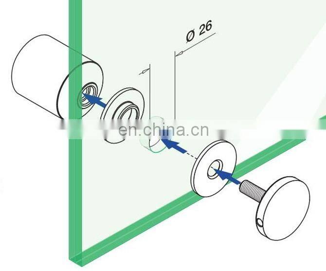 Stainless steel glass connectors