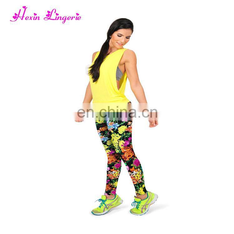 Low Price Fashion Print Fitness Tights 92 Polyester 8 Spandex Leggings