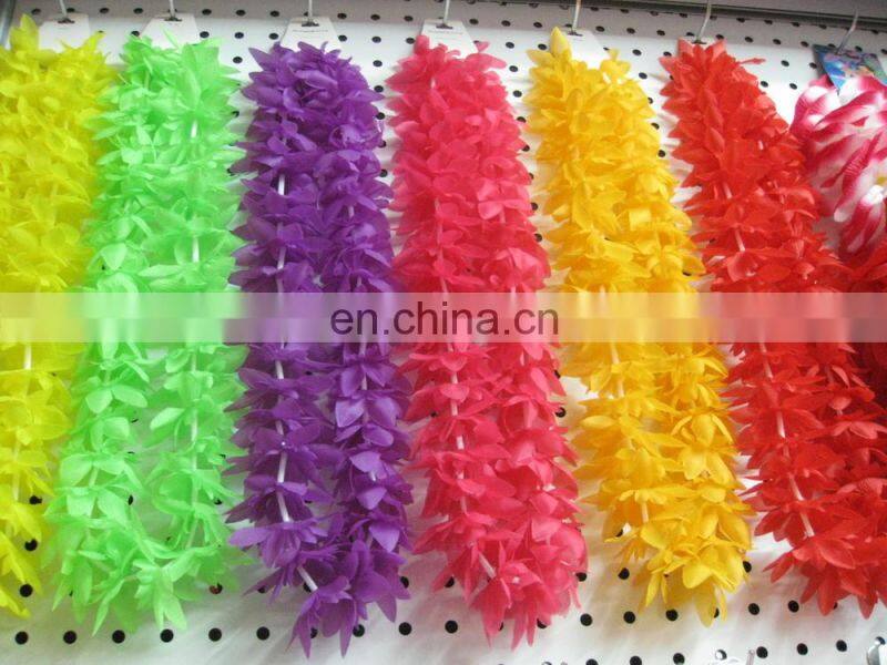 hawaii party plastic flower lei H-P061