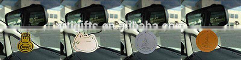 Custom design style absorbent make hanging paper car vent air freshener