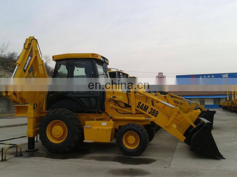 Monoblock High quality 4wd whole frame Backhoe loader 388