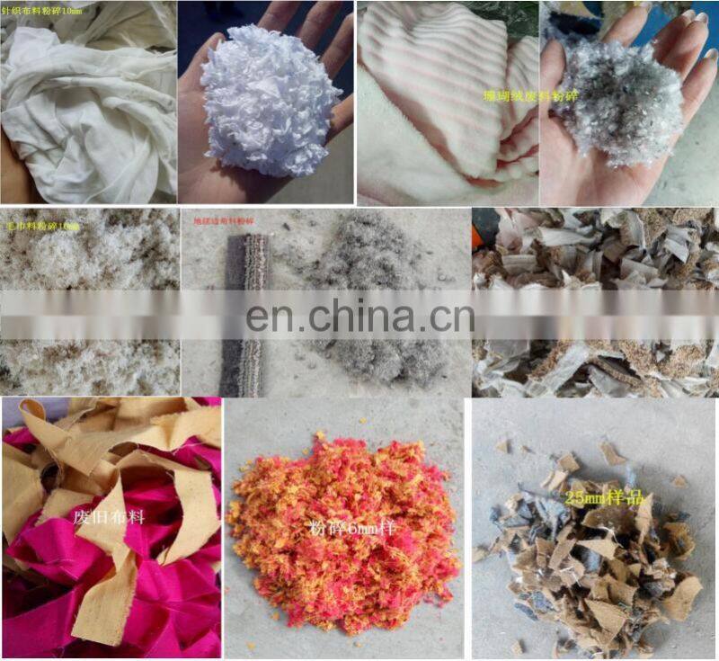 foam shredder machine crusher fabric