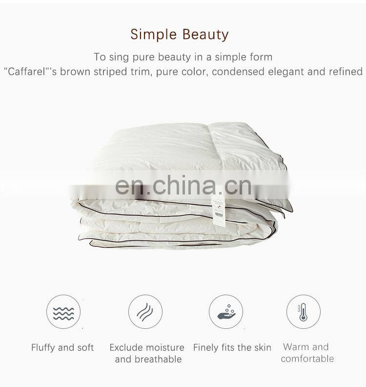 RAWHOUSE beige color cotton duvet Inner feather fabric quilt duvet insert