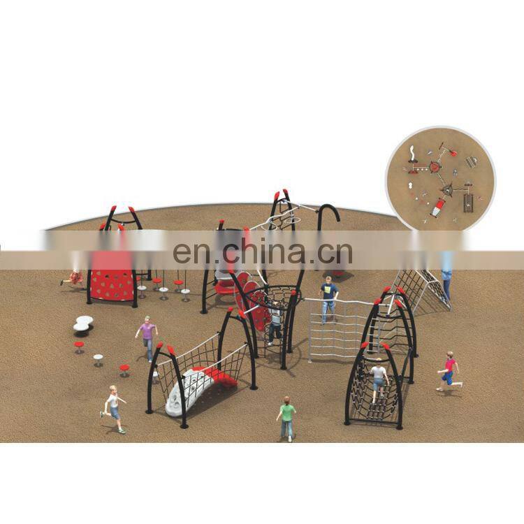 Climbing rope net frame