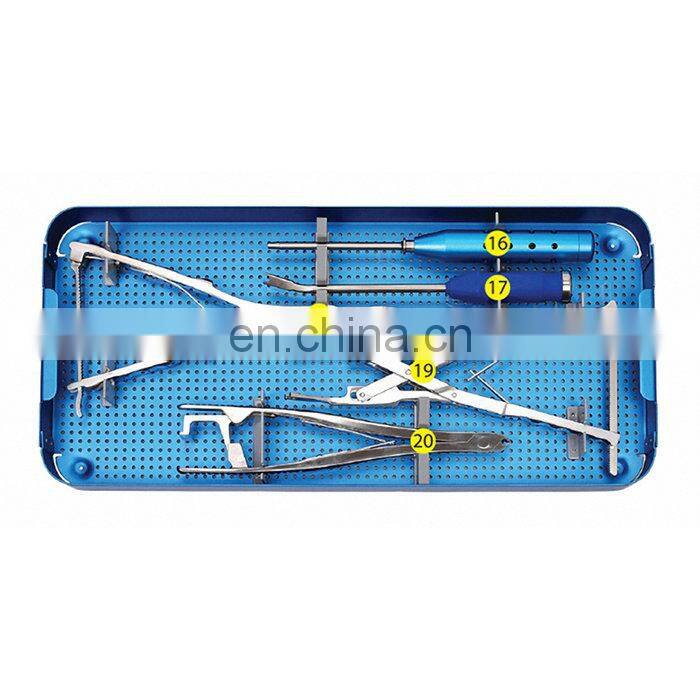 High Quality Orthopedic Surgical Instruments Spinal Pedicle Screw Fixation Surgery System Instrument Set