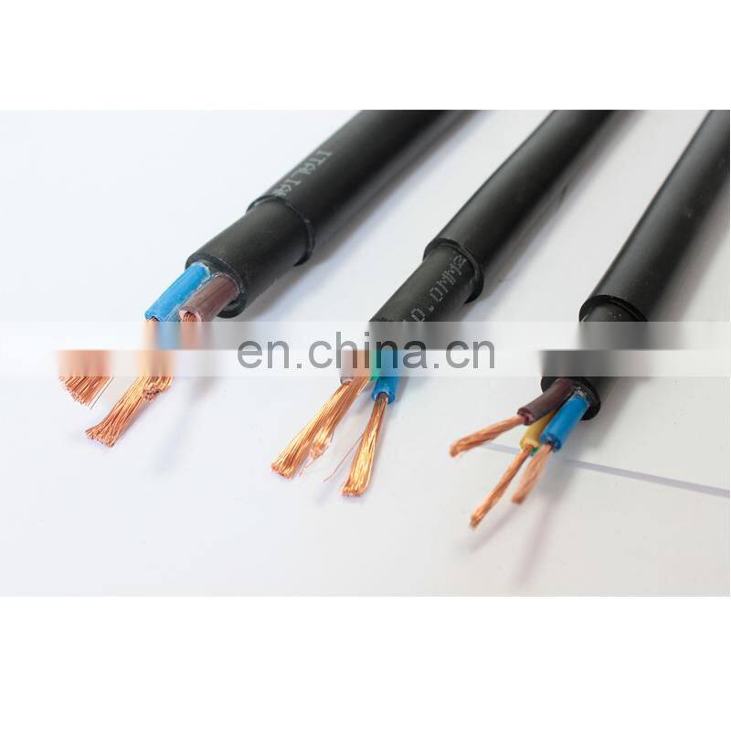 cable 3/4 cable 3core 4mm deep well submersible pump rubber cable