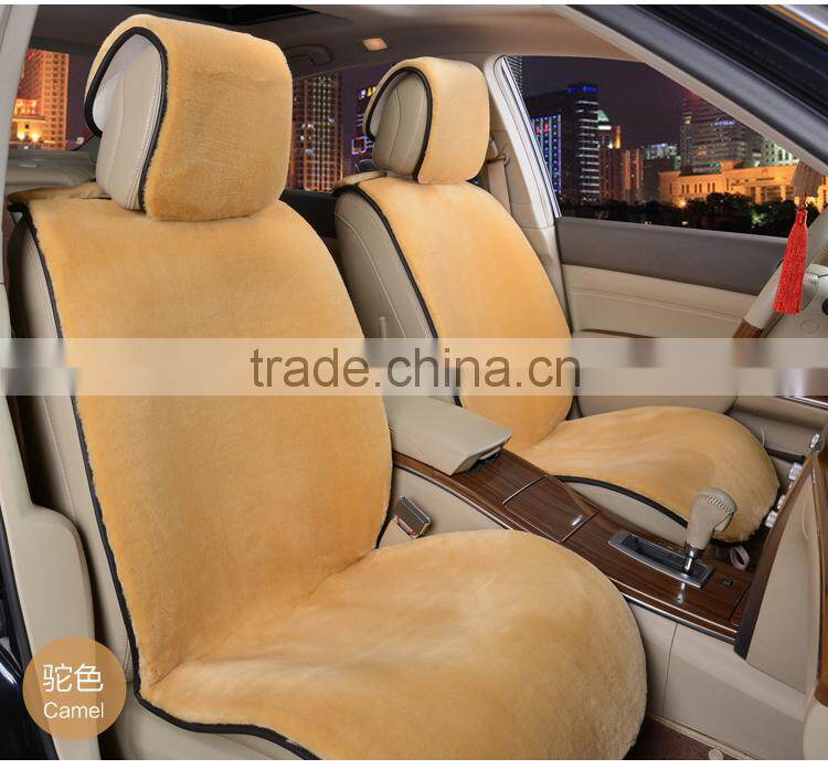 Customized Size and Color Faux Fur Sheepskin Car Seat Cover with EXW price