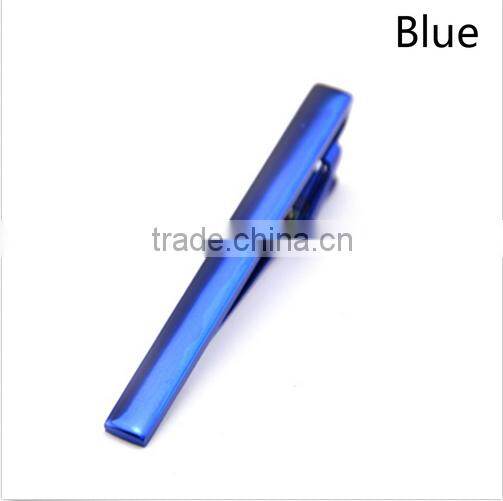 Charm Man Necktie Tie Clasps Clip Pin Bar Multi-Color Wedding Stainless Steel