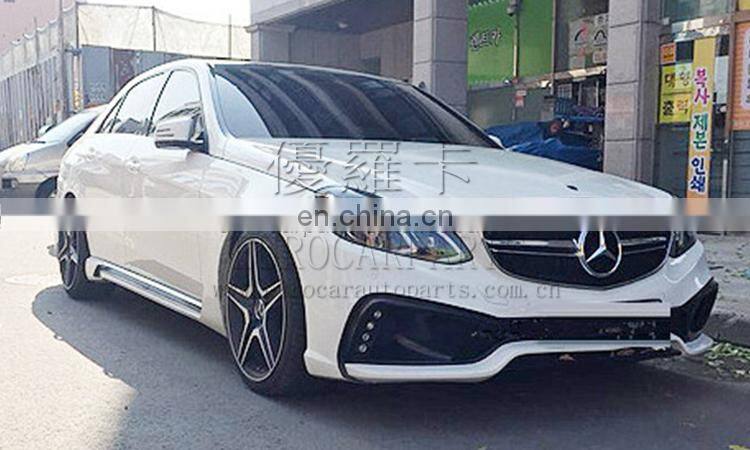 W212 E63 body kits fit for E-class W212 2009-2012 upgrade to 2016year W212 E63 body kits with lights E63 full sets