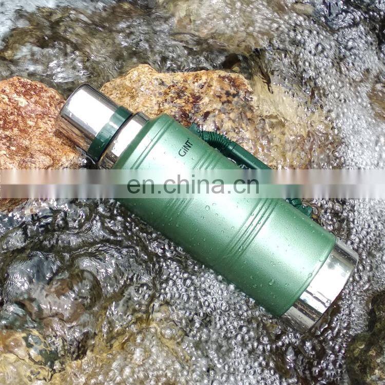 750ml Insulated outdoor Double wall sports vacuum with lid cup Camping bottle thermal water Flask Water cup Stainless steel