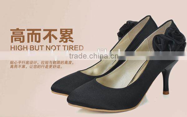 hot sale elegant designer lady silver gray bridal wedding office party dress shoes