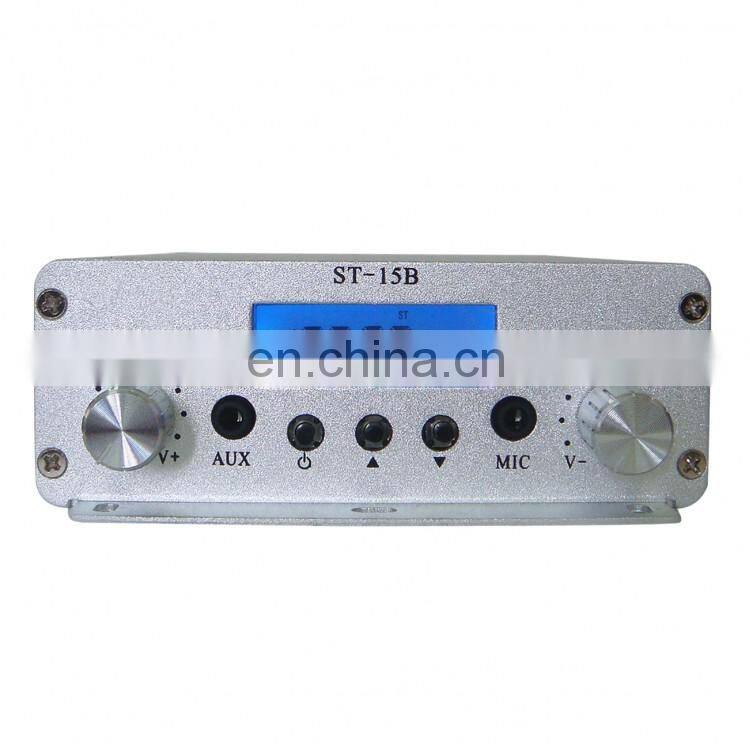 ST-15B 76MHz-113MHz 15W Stereo PLL FM Radio Broadcast Transmitter Station