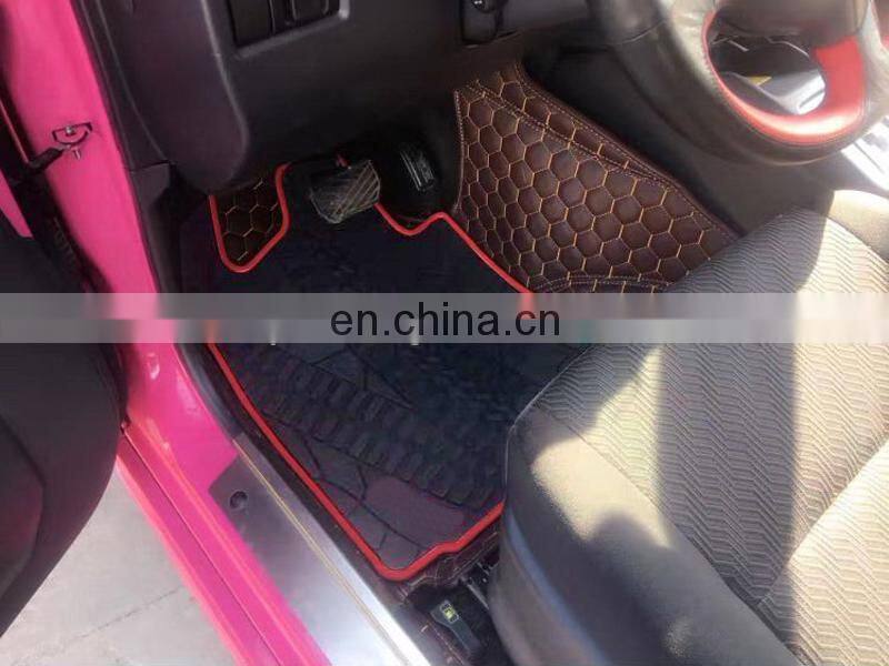 4 pcs Rubber Front Car Foot Pad Floor Mats for Suzuki Jimny SUV Car Parts Off Road Interior Accessories