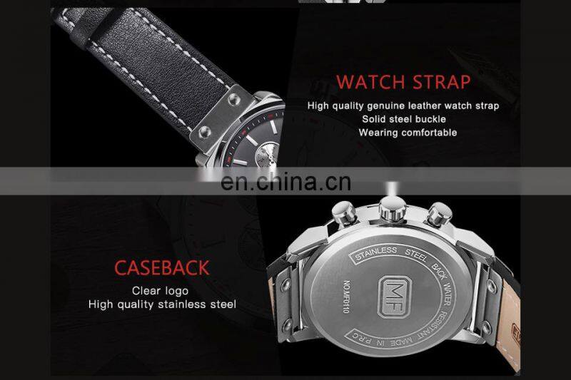 MINI FOCUS 0110 Man Watch 2021 Top Brand Sport Watches Luxury Sports Chronograph Military Genuine Leather Wrist Watches