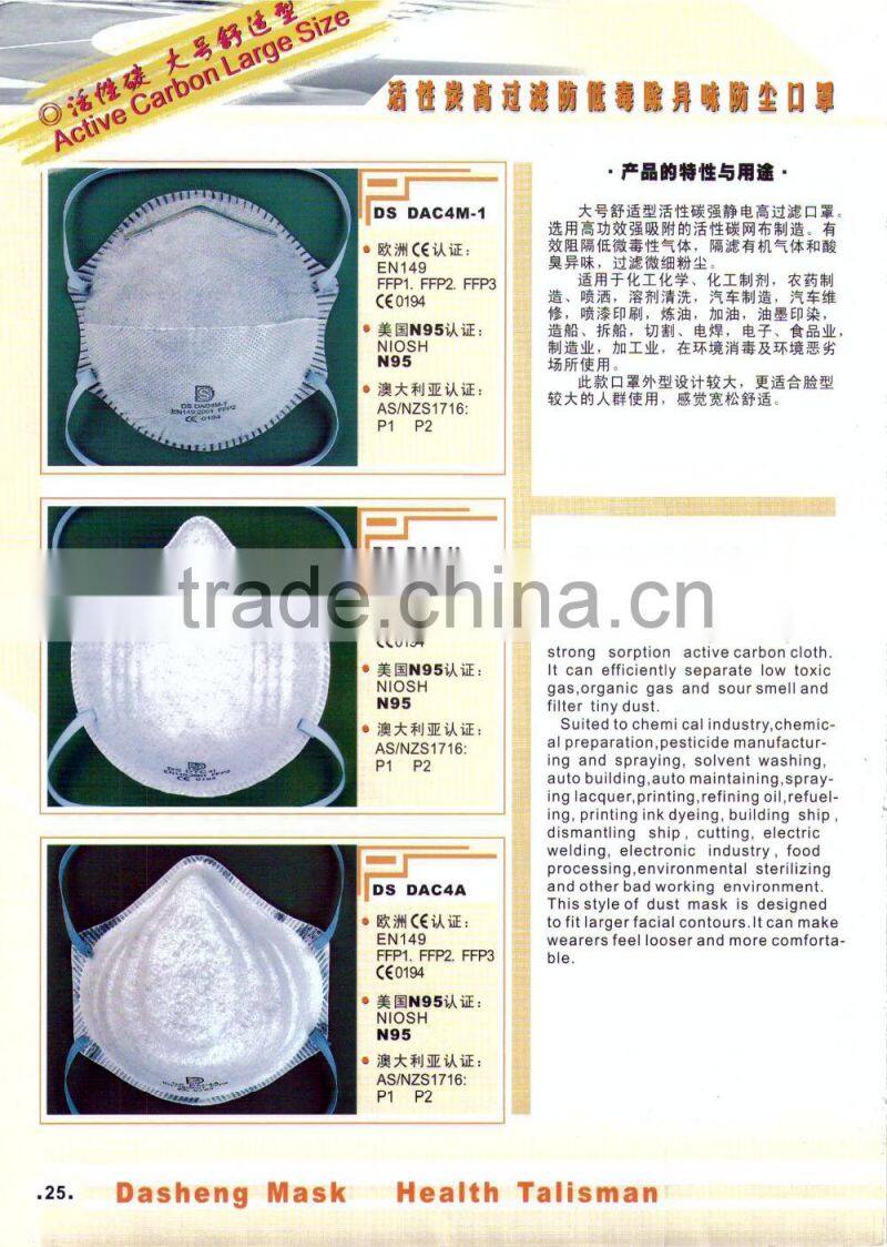 Net Surface Dust Mask DS DAC4N, APRROVED BY NR, GOGGLE, N95, N99, FDA , AS/NZS1716
