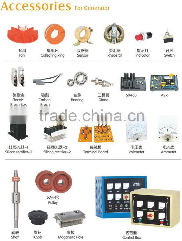 ST Series Single-phase A.C. Synchronous Alternative Energy Generator Spare Parts
