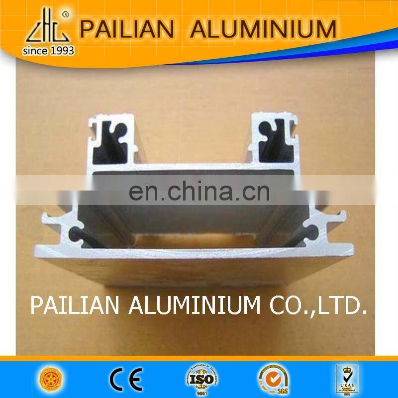 Powder coating aluminium furniture cabinet handles and Wood Grain Aluminium Frame Composite used