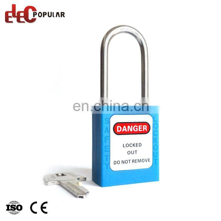 China Supplier Lightweight PA Lock Body Safety Padlock Candado De Seguridad