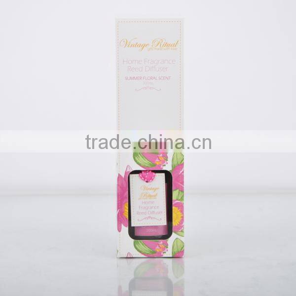 200ml Home fragrance Aroma Reed Diffuser with glass bottle SA-2084