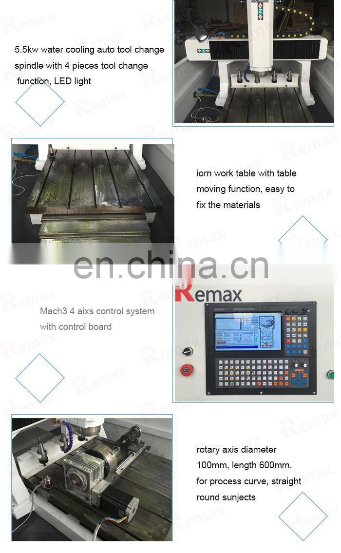 cnc 3d router machine metal cnc router with atc