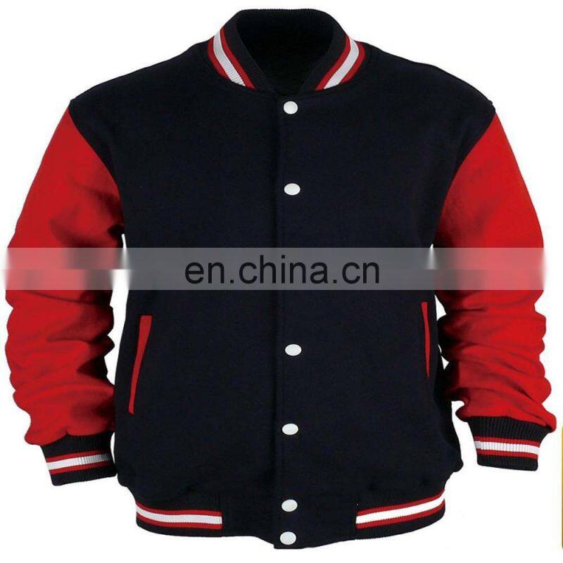 Custom latest Design Cotton Fleece Varsity Jackets